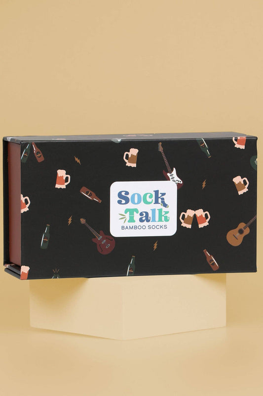 Mens Rock Band Sock Box (As Single Box)