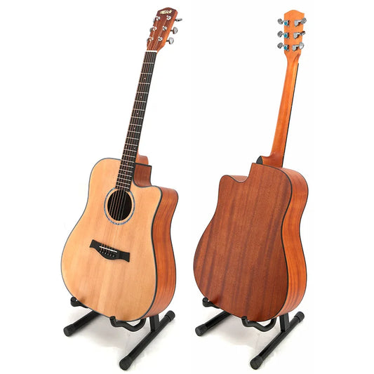 High Quality Spruce Mahogany Solid Body Acoustic Guitar  41 Inch Guitar-0