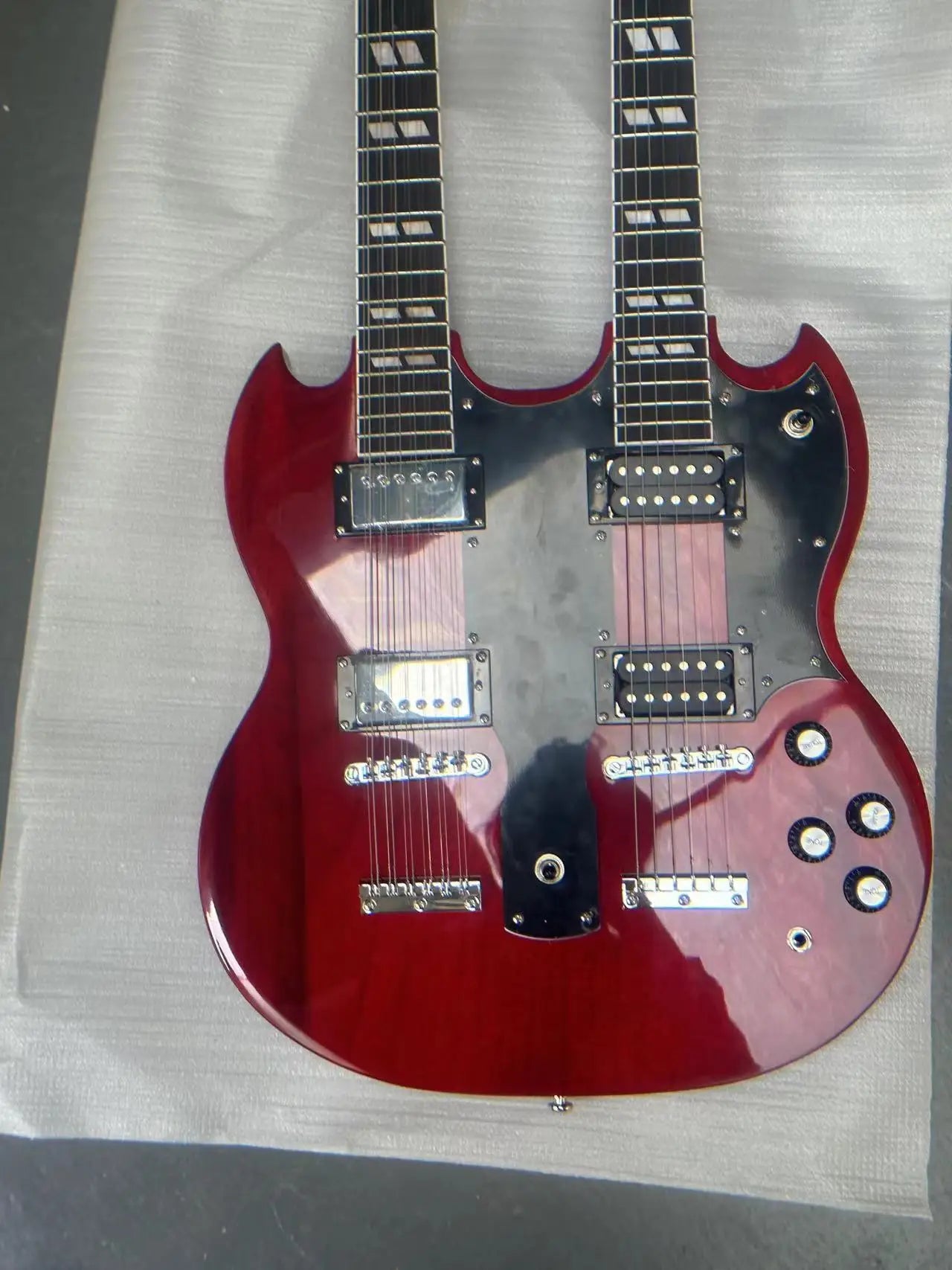 Good Quality Double Neck Explore.r Electric Guitar & Double Neck SG-5
