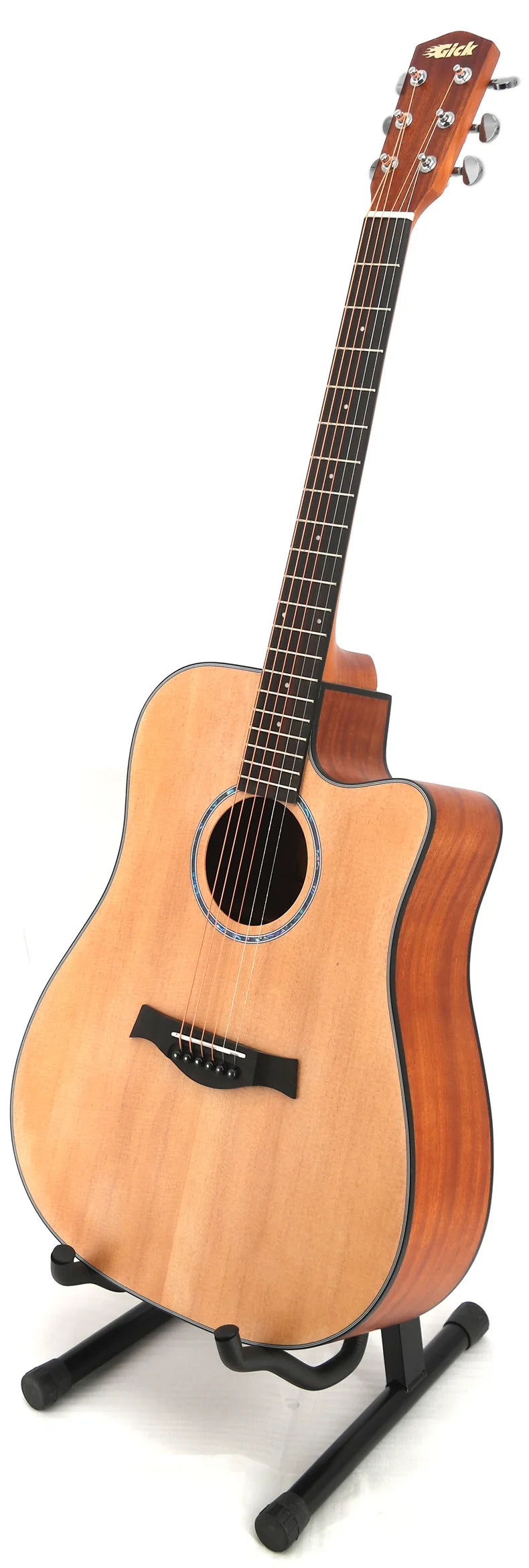 High Quality Spruce Mahogany Solid Body Acoustic Guitar  41 Inch Guitar-3