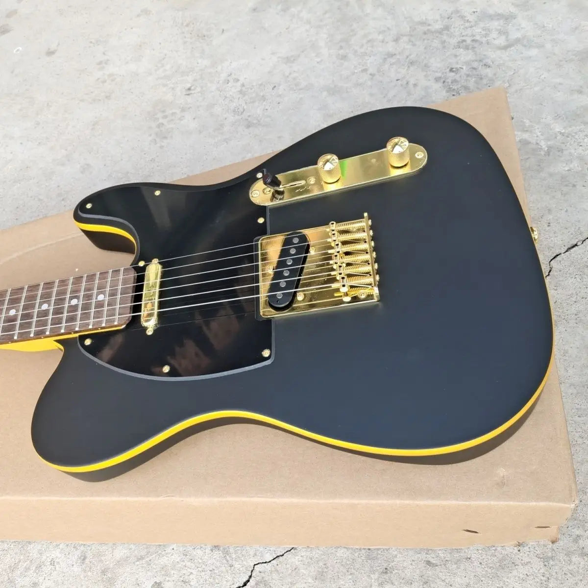 High Quality Black TL Electric Guitar 39 Inch Bass Guitar   Classical with Gloss  Wholesale From Factory-1