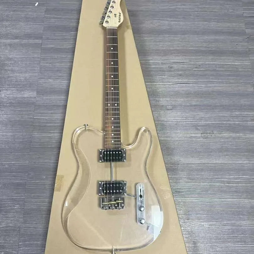 High Quality OEM Electric Guitar Single Double ST 39-Inch Entry-Level Acrylic/Wood 6 Strings ST Electric Guitar for Beginner-6