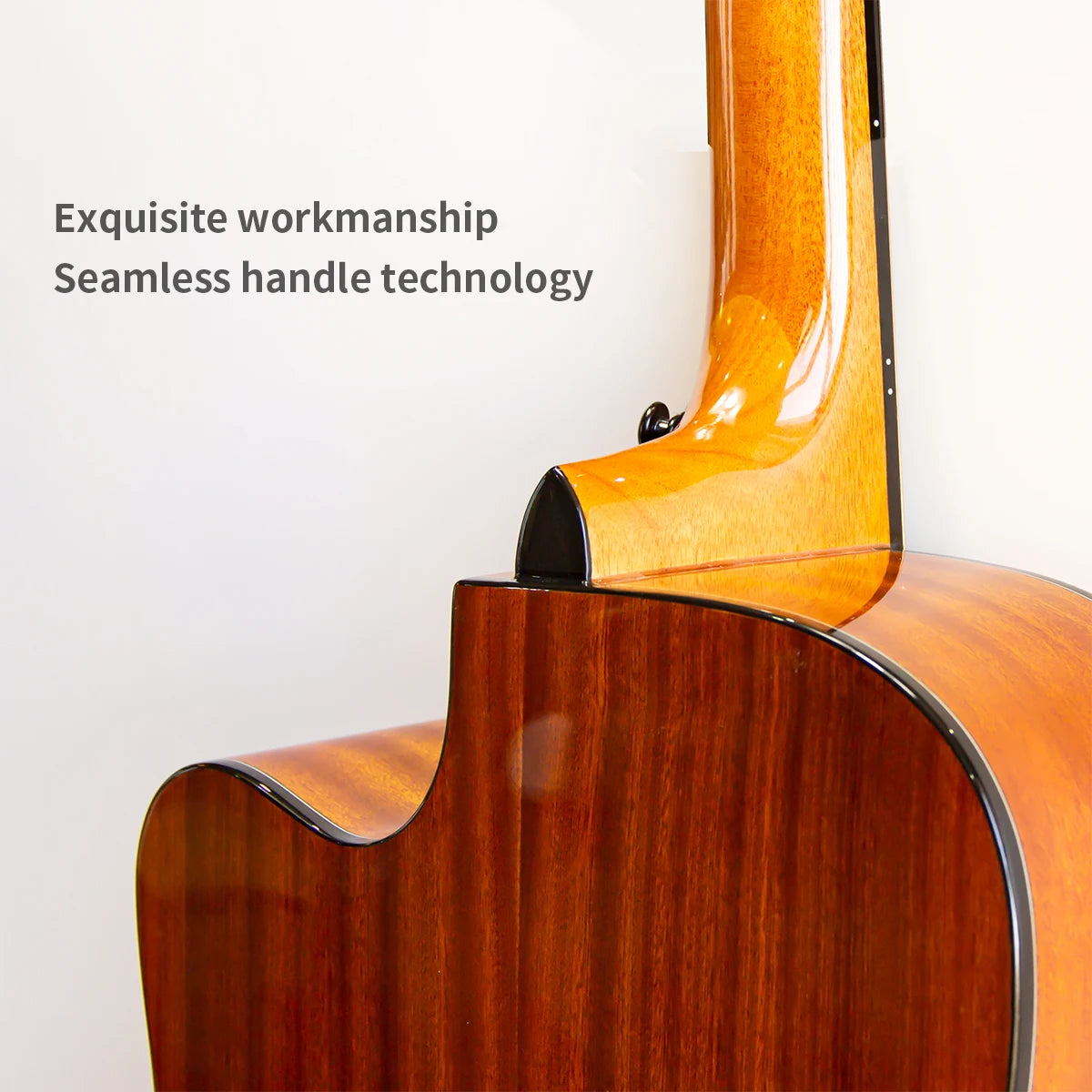 High Quality 36/40/41-Inch Acoustic Guitar Spruce-Sawn Solid Wood Folk-Style Qlossy Wholesale Price High Quality Guitar-2