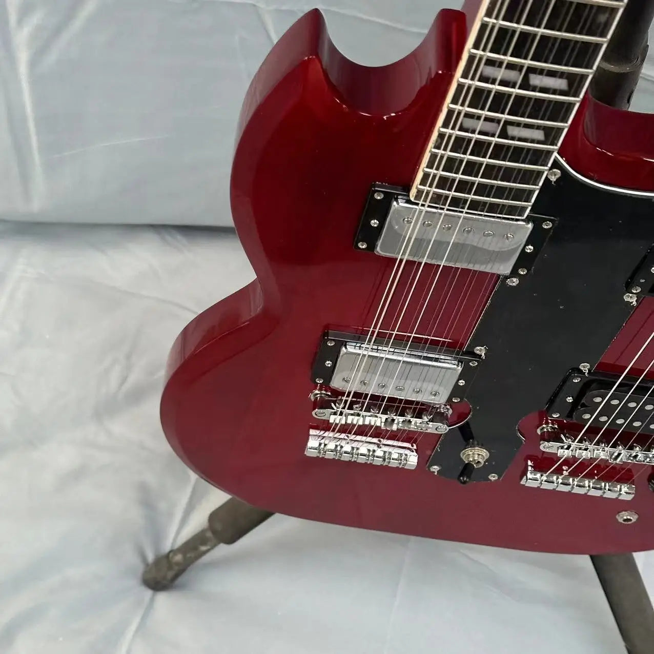 Good Quality Double Neck Explore.r Electric Guitar & Double Neck SG-3