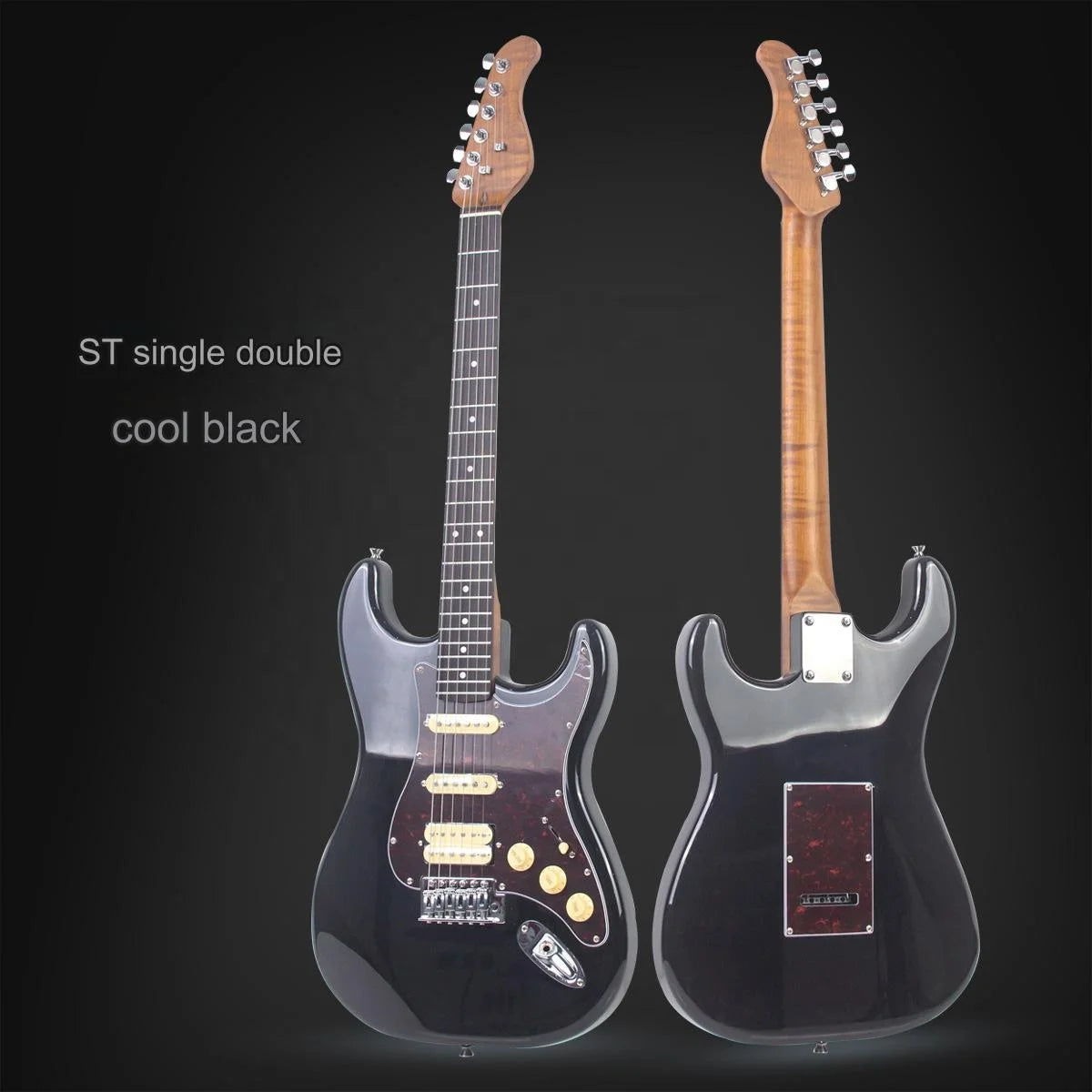 High Quality OEM Electric Guitar Single Double ST 39-Inch Entry-Level Acrylic/Wood 6 Strings ST Electric Guitar for Beginner-2