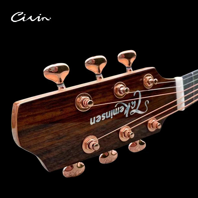 Source Factory Promotional Musical Instrument 40 Inch Acacia Rosewood Acoustic Guitar Folk Cutaway Guitars-4