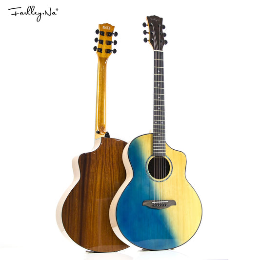 High Quality 36/40/41-Inch Acoustic Guitar Spruce-Sawn Solid Wood Folk-Style Qlossy Wholesale Price High Quality Guitar-0