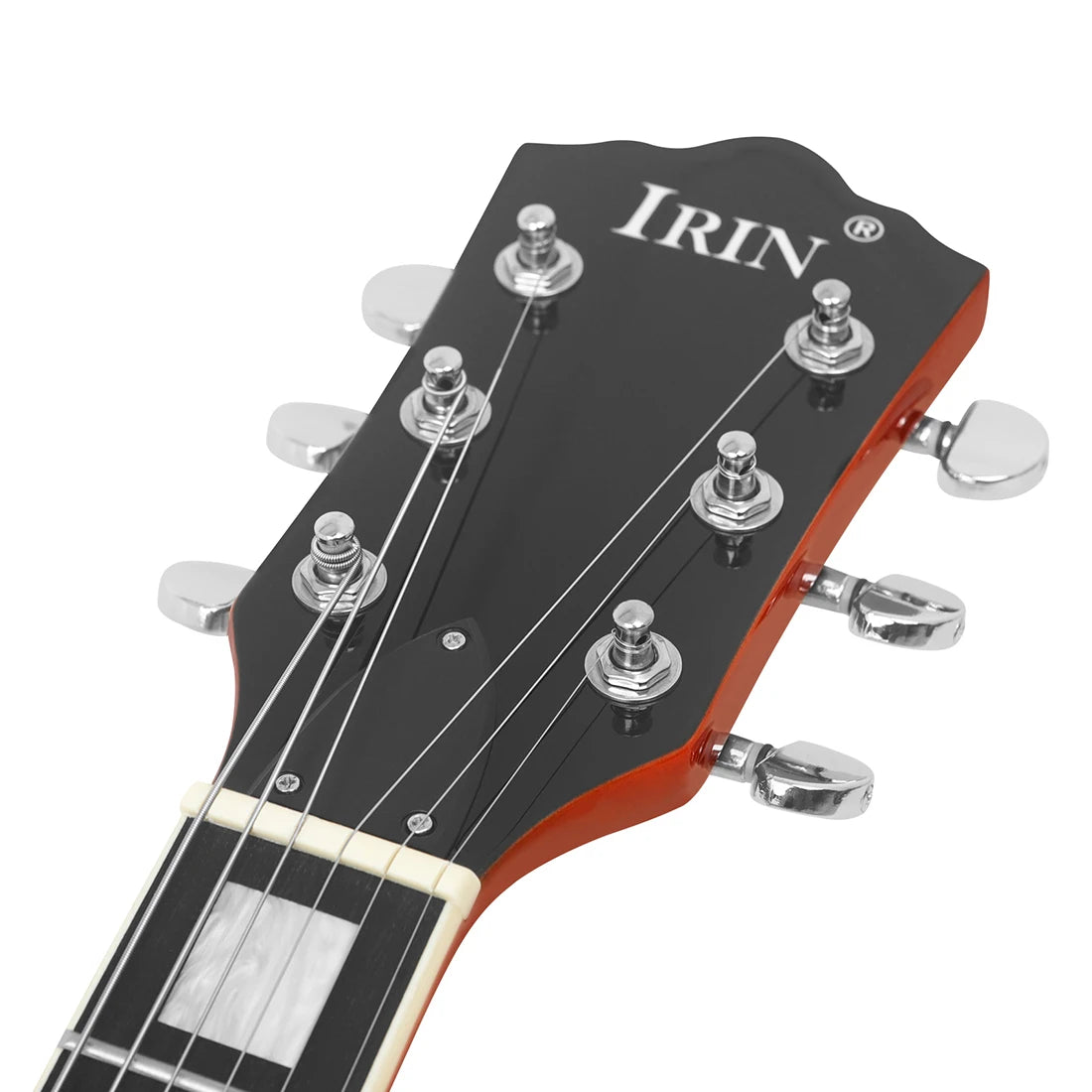 IRIN Eileen JS-520 Hollow F-hole Jazz Electric Guitar 22 Color Beige Fingerboard-2