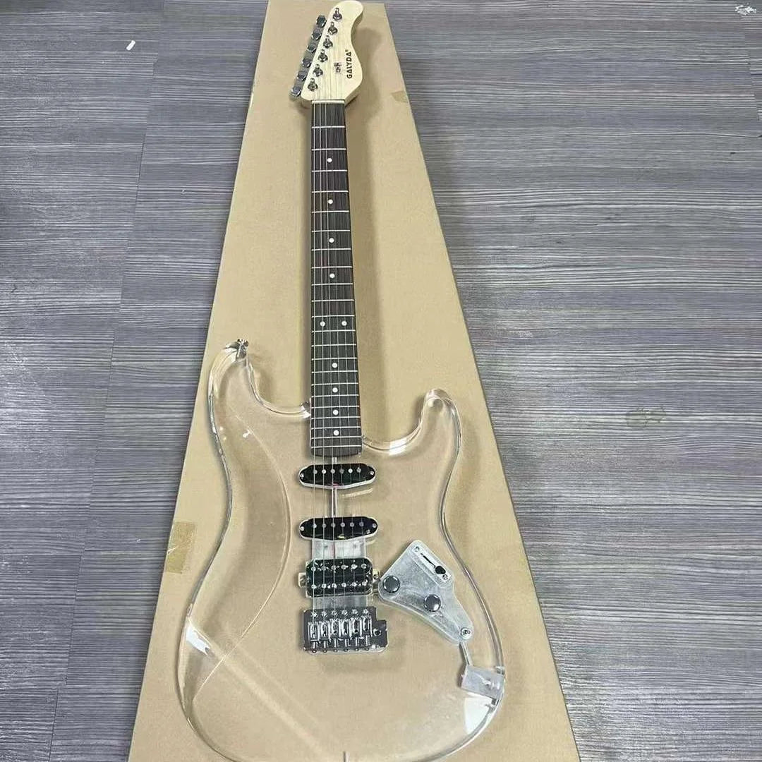 High Quality OEM Electric Guitar Single Double ST 39-Inch Entry-Level Acrylic/Wood 6 Strings ST Electric Guitar for Beginner-0