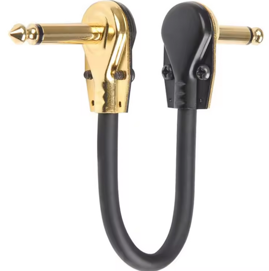 Gold Effect Patch Lead (pack of 5)
